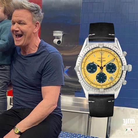 yellow breitling watch gordon ramsay|gordon ramsay yellow dial.